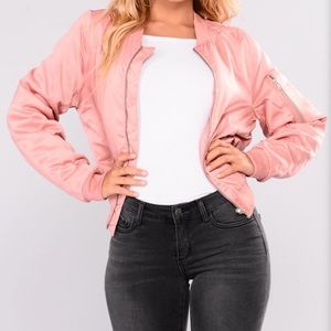 Pink let’s go jacket